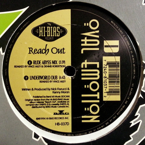 Oval Emotion : Reach Out (2x12")