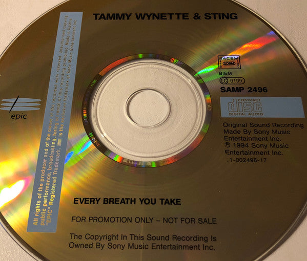 Tammy Wynette & Sting : Every Breath You Take (CD, Single, Promo)