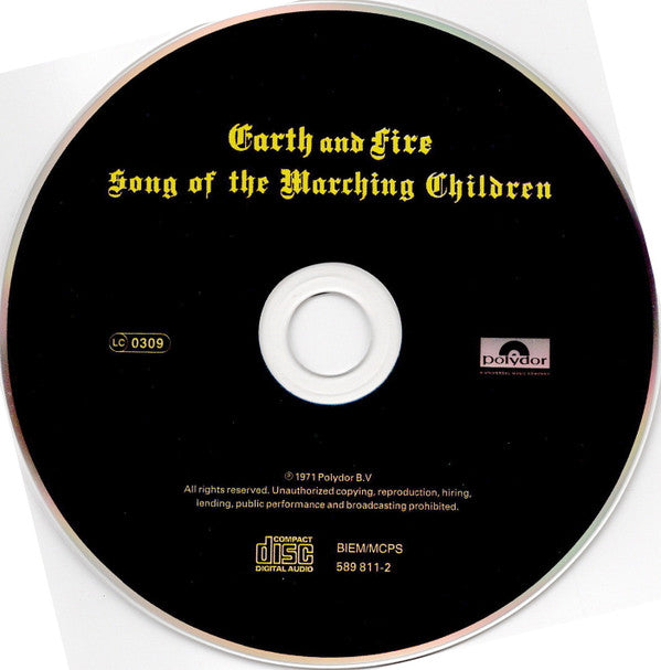 Earth And Fire : Song Of The Marching Children (CD, Album, RE)