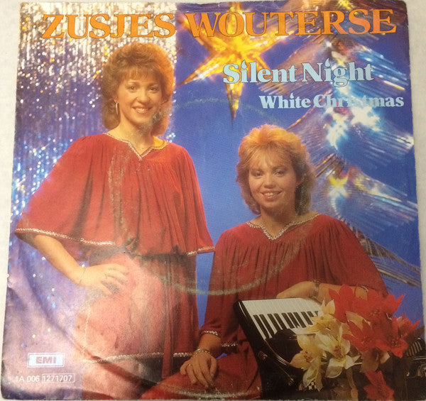 Zusjes Wouterse : Silent Night - White Christmas (7", Single)