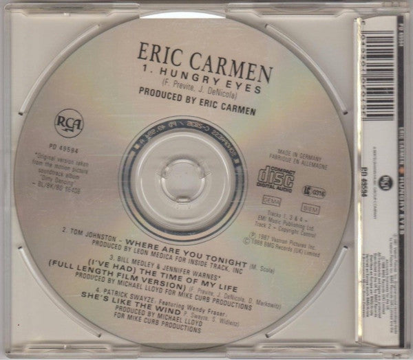 Eric Carmen : Hungry Eyes (CD, Maxi)