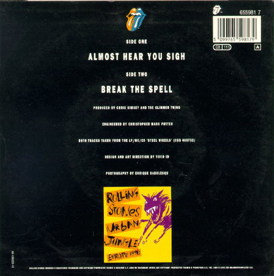 The Rolling Stones : Almost Hear You Sigh (7", Single)