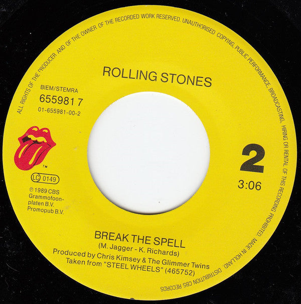 The Rolling Stones : Almost Hear You Sigh (7", Single)