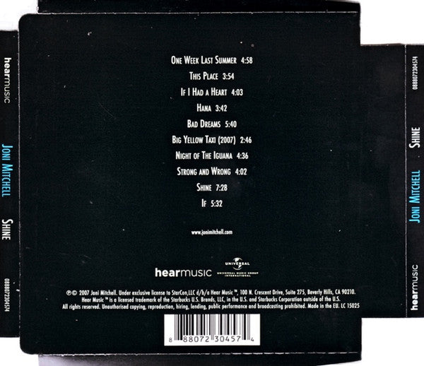Joni Mitchell : Shine (CD, Album, Sup)