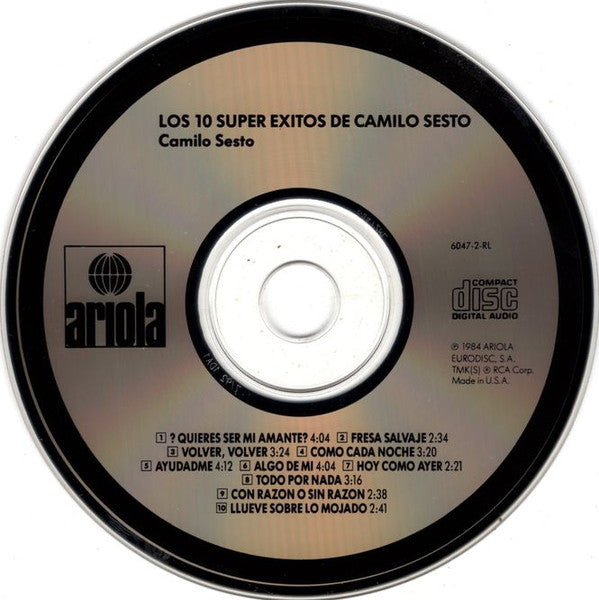 Camilo Sesto : Los 10 Super Exitos de Camilo Sesto (CD, Comp)
