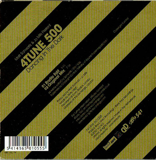 Matt Schwartz & Jo Mills Present 4Tune 500 : Dancing In The Dark (CD, Single)