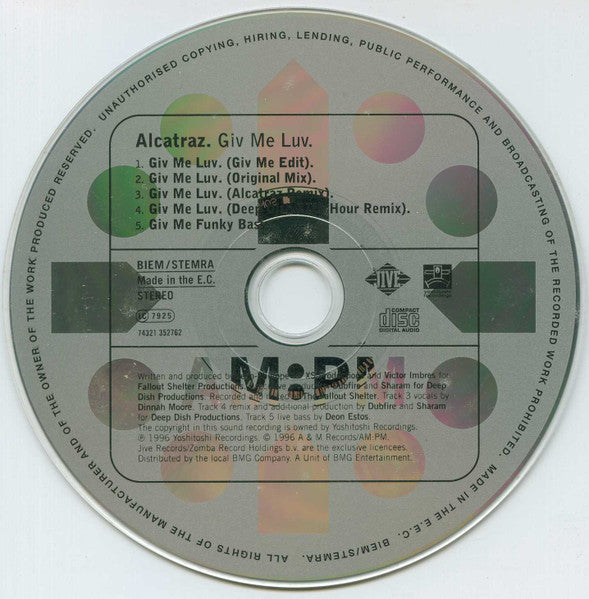 Alcatraz : Giv Me Luv (CD, Maxi)