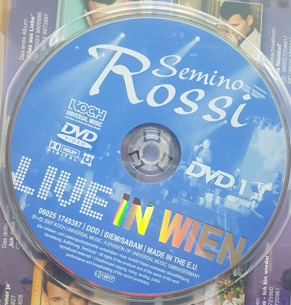 Semino Rossi : Live In Wien (2xDVD-V, Album, PAL)