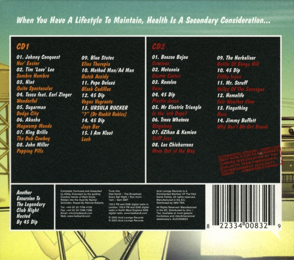 Various : The Acid Lounge Goes West (2xCD, Comp, Mixed)