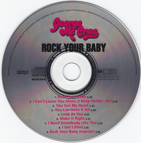 George McCrae : Rock Your Baby (CD, Album, RE)