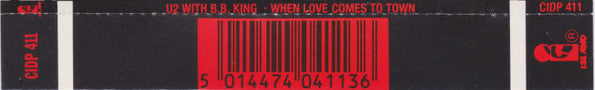 U2 With B.B. King : When Love Comes To Town (CD, Single)