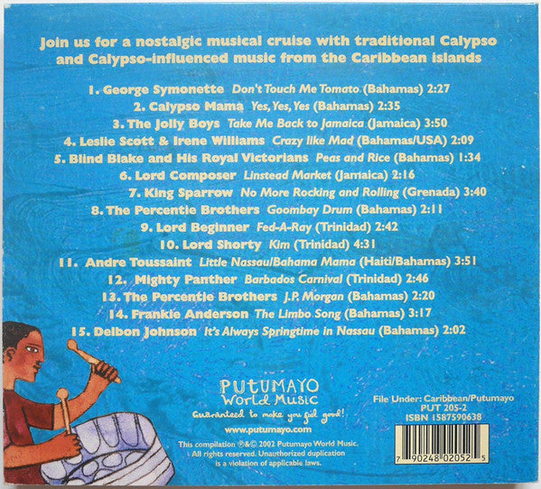 Various : Calypso - Vintage Songs From The Caribbean (CD, Comp, Promo, Blu)