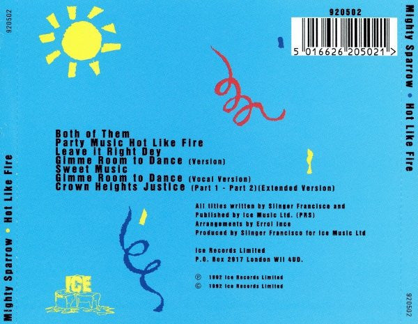 Mighty Sparrow : Hot Like Fire (CD, Album)