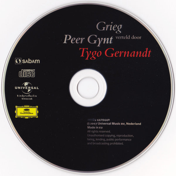 Edvard Grieg Verteld Door Tygo Gernandt Tekst Bette Westra Muziek Uitgevoerd Door De Göteborgs Symfoniker O.L.V. Neeme Järvi : Peer Gynt (CD, Album)