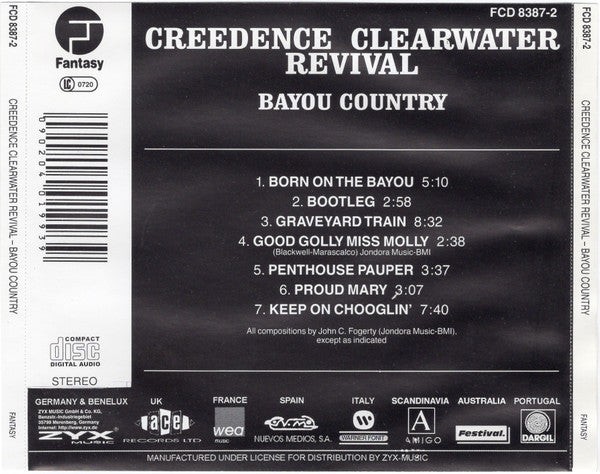 Creedence Clearwater Revival : Bayou Country (CD, Album, RE)