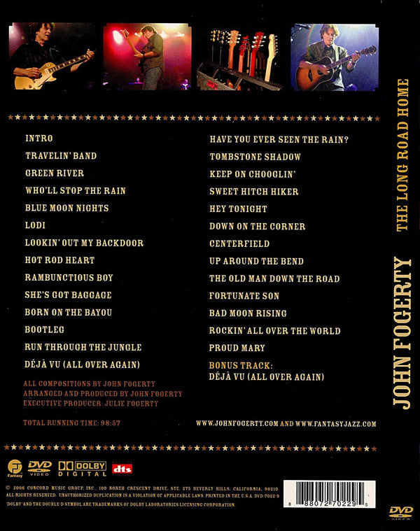 John Fogerty : The Long Road Home - In Concert (DVD-V, Multichannel, PAL, DTS)