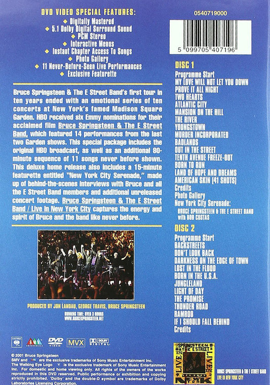 Bruce Springsteen & The E-Street Band : Live In New York City (2xDVD-V)