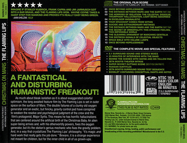 The Flaming Lips : Christmas On Mars (A Fantastical Film Freakout Featuring The Flaming Lips) (CD, Album + DVD-V, Multichannel, NTSC)