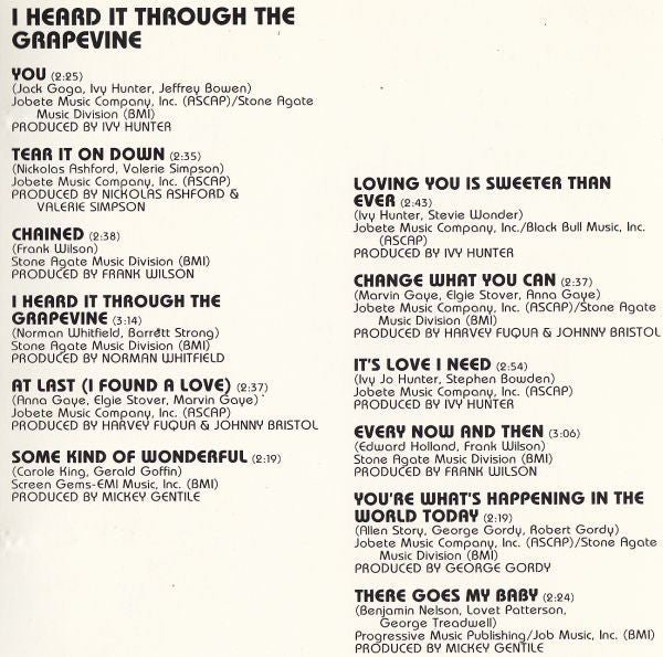 Marvin Gaye : I Heard It Through The Grapevine / I Want You (CD, Comp)