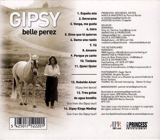 Belle Perez : Gipsy (CD, Album)