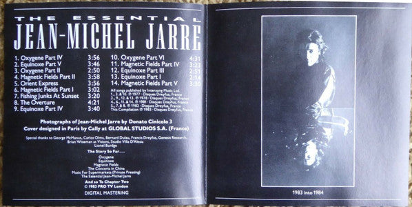 Jean-Michel Jarre : The Essential Jean-Michel Jarre (CD, Comp, RE)