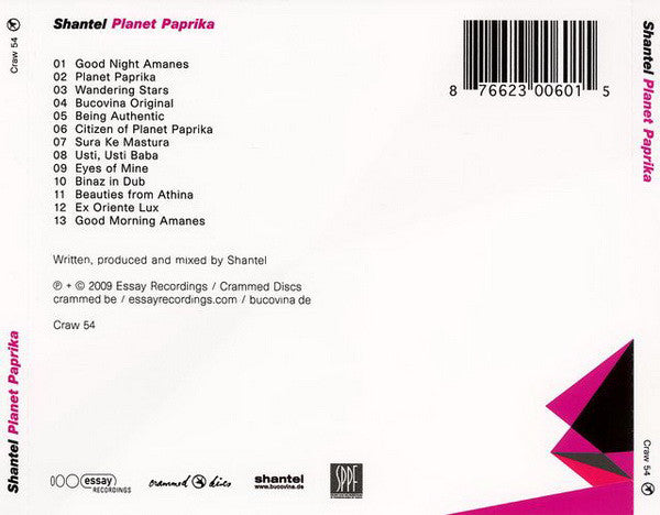 Shantel : Planet Paprika (CD, Album, O-c)