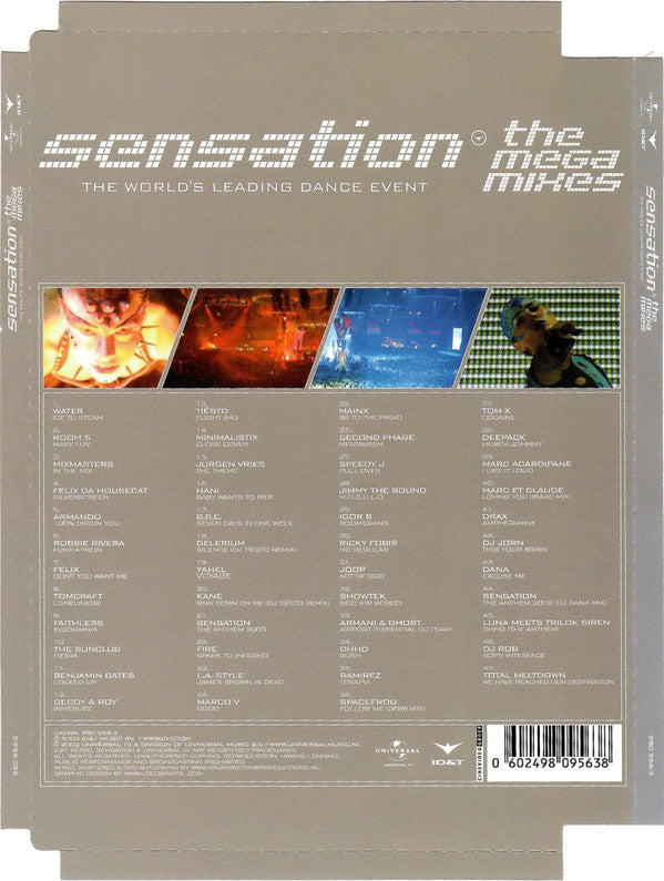 Various : Sensation 2003 - The Megamixes (CD, Comp, Mixed + DVD, Mixed)