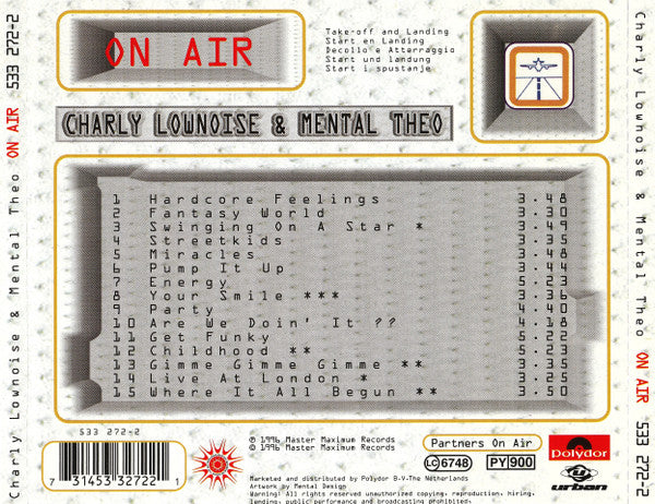 Charly Lownoise & Mental Theo : On Air (CD, Album)