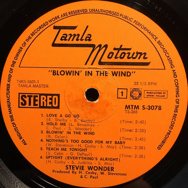Stevie Wonder : Blowin' In The Wind (LP, Album)