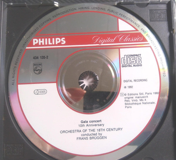 Orchestra Of The 18th Century, Frans Brüggen : Gala Concert 10th Anniversary (CD)