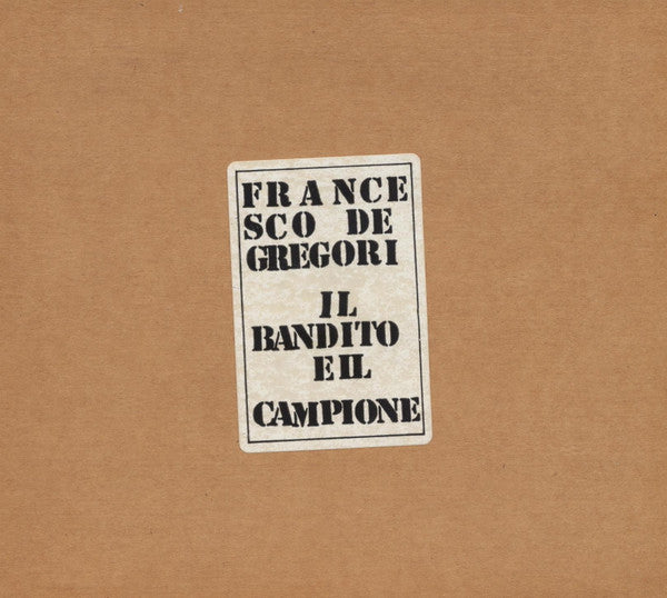 Francesco De Gregori : Il Bandito E Il Campione (CD, Album)