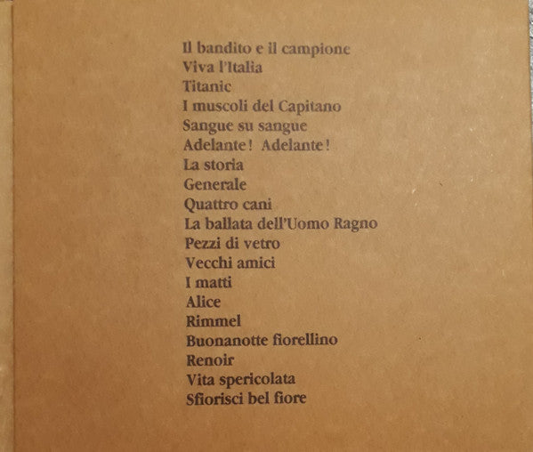 Francesco De Gregori : Il Bandito E Il Campione (CD, Album)