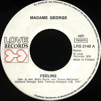 Madame George : Feelins / I'm A Man (7", Single)