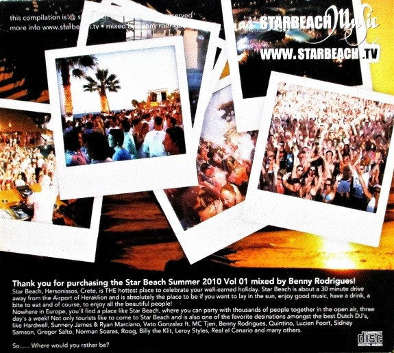 Benny Rodrigues : Starbeach Music 2010 Vol. 1 (CD, Comp, Mixed)