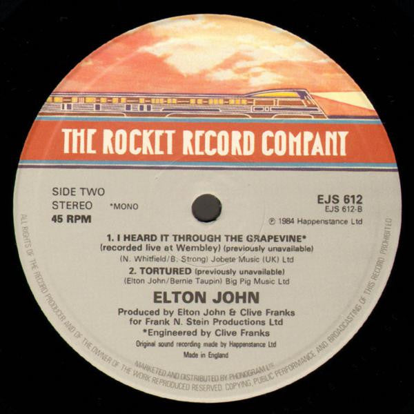 Elton John : Who Wears These Shoes (12")