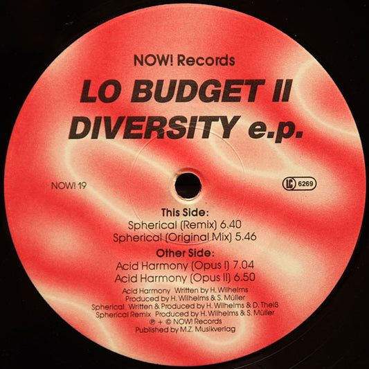 Lo Budget : Diversity E.P. (12", EP)