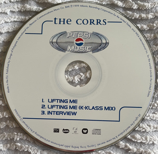 The Corrs : Lifting Me (CD, Single, Enh, Promo, Car)