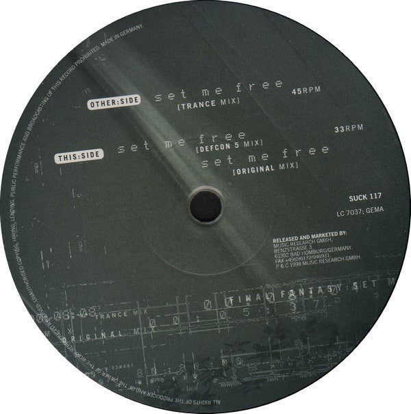 Final Fantasy : Set Me Free (12")