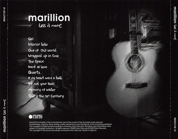Marillion : Less Is More (CD, Album)