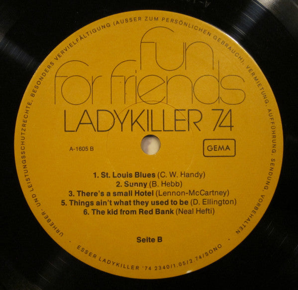 Ladykiller : Fun For Friends - Ladykiller '74 (LP, Album)