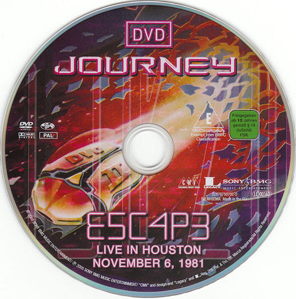 Journey : Live In Houston 1981 Escape Tour (CD, Album + DVD, Multichannel, PAL, Dol + DVD)