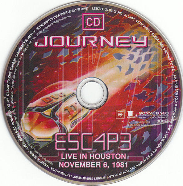 Journey : Live In Houston 1981 Escape Tour (CD, Album + DVD, Multichannel, PAL, Dol + DVD)
