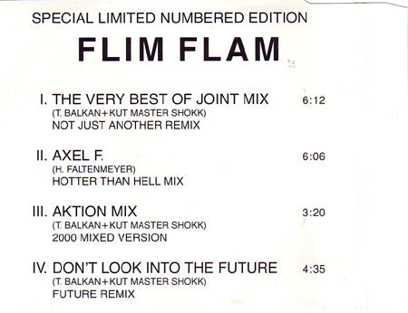 Tolga "Flim Flam" Balkan : Joint Mix Remix (CD, Maxi, Ltd, Num)