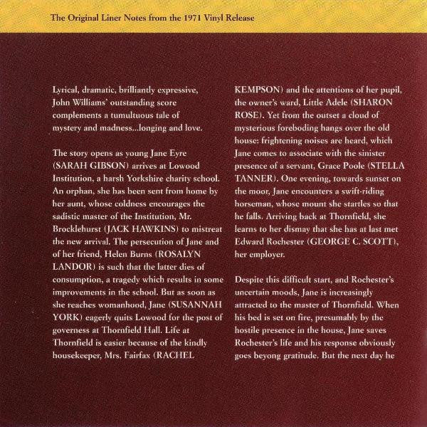 John Williams (4) : Jane Eyre (CD, RM)
