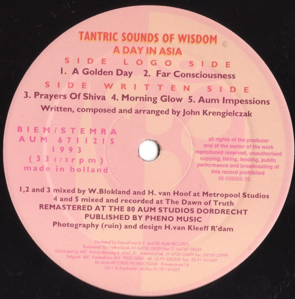 Tantric Sounds Of Wisdom : A Day In Asia (12")