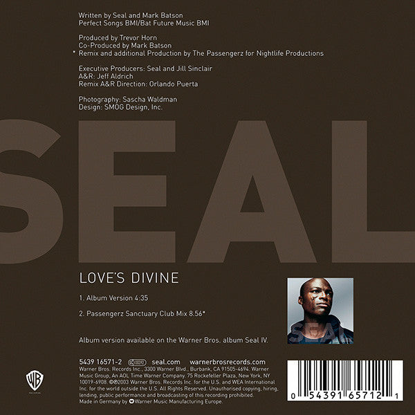 Seal : Love's Divine (CD, Single)