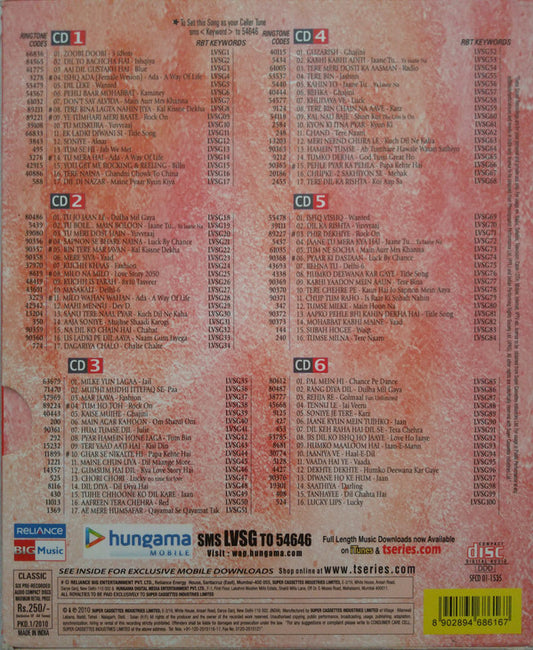 Various : 100 Love Songs Songs To Die For - Stage 3 (6xCD, Comp, Ltd)