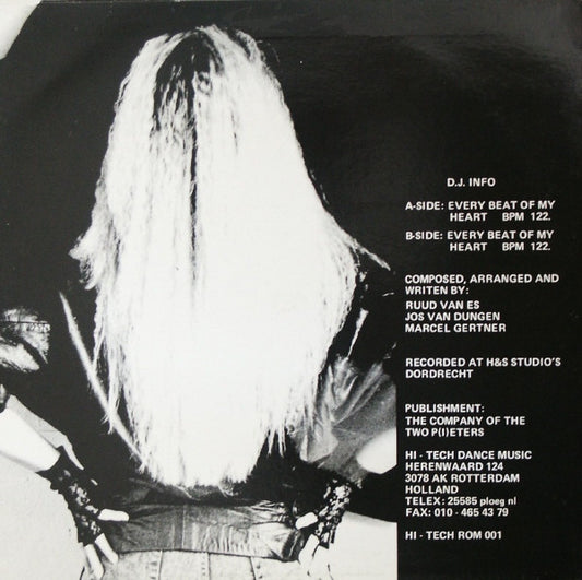 Jacqueline (4) : Every Beat Of My Heart (12")