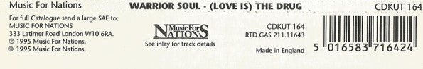 Warrior Soul : (Love Is) The Drug (CD, Single)