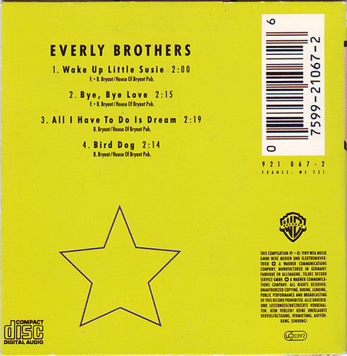 Everly Brothers : Wake Up Little Susie (CD, Mini, Single)